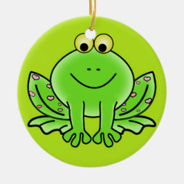 Froschschschmuck Keramikornament