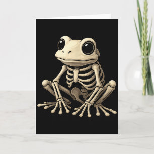 Froschskelett Halloween Lustiger Froschliebhaber M Karte