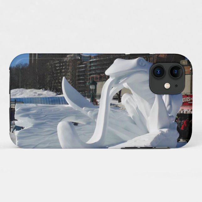 Froschskulptur, Quebec, Kanada Case-Mate iPhone Hülle (Rückseite (Horizontal))