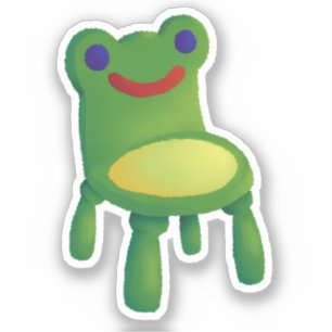 Froschstuhl Aufkleber