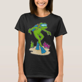 Froschtaucher Schwimmflossen T-Shirt