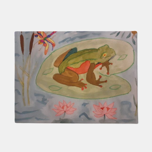Froschteich Fußmatte (Vorderseite)