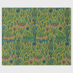 Froschteich geschenkpapier