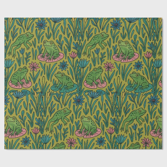 Froschteich                                        geschenkpapier (Flach)