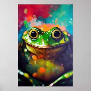 Froschtier Entdeckungsabenteuer Natur Planet Ohr Poster