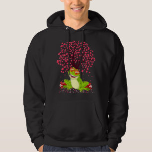 Froschtier Lover Funny Frog Valentinstag Hoodie