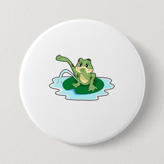 Froschtoilette Button (Vorderseite)