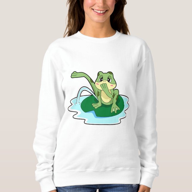 Froschtoilette Sweatshirt (Vorderseite)