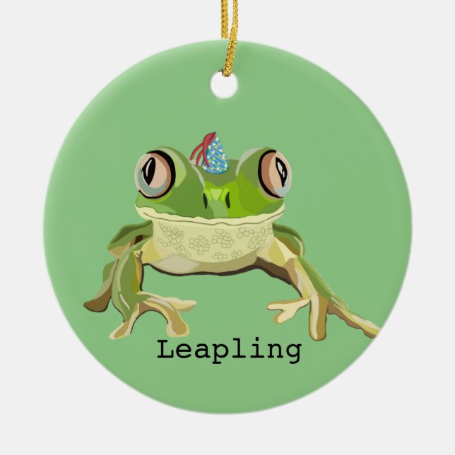 Froschverzierung Keramik Ornament (Vorne)
