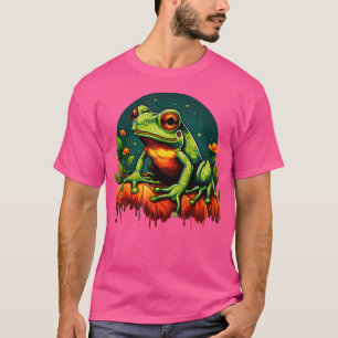 Froschwald-Motiv Farbige Kunstwerke Kröten-Tierkun T-Shirt