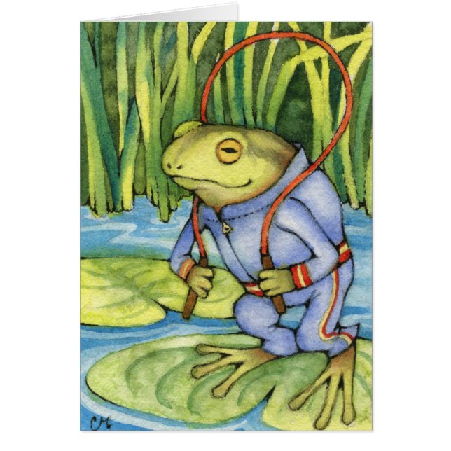 FroschWorkout - niedliche amphibisch Kunst (Vorne)