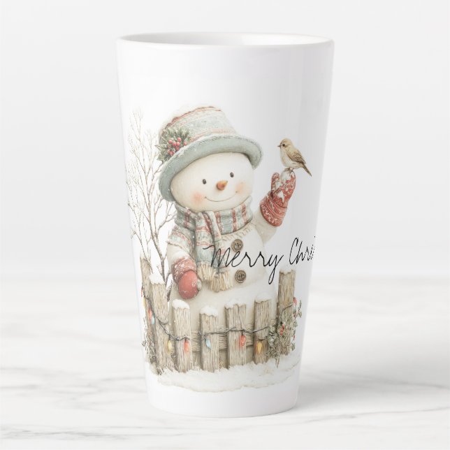 Frost and Friendship in a Holly-Touched Moment Milchtasse (Vorderseite)