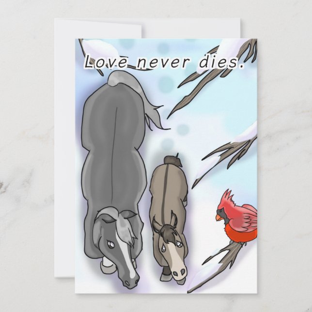 Frost Babys Bereavement Card Dankeskarte (Vorderseite)