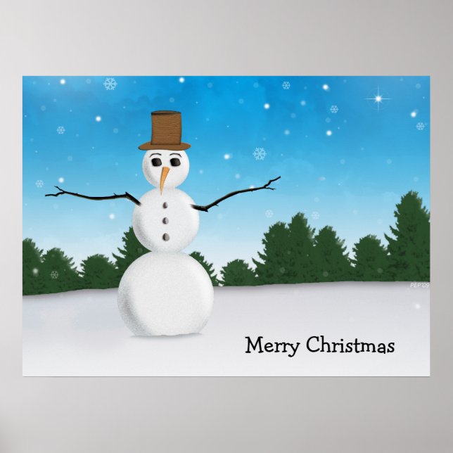Frost E. Snowman Poster (Vorne)