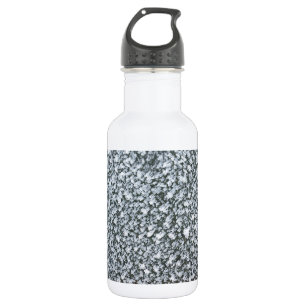 Frost Nahaufnahme auf Autofenster Trinkflasche