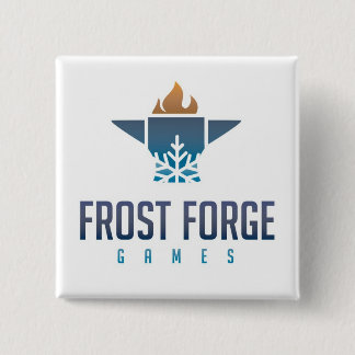 Frost-Schmiede-Spiel-quadratischer Knopf Button