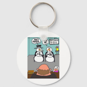 Frost The Snowman & Ehefrau Frigid Funny T-Shirts Schlüsselanhänger