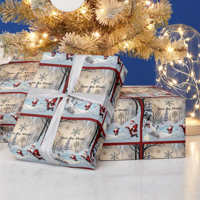 "Frost und Gold" Geschenkpapier (Feiertage)
