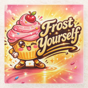 Frost Yourself - Streusel-Stella - Foodie-Fiends Glasuntersetzer
