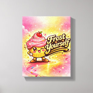 Frost Yourself - Streusel-Stella - Foodie-Fiends Leinwanddruck