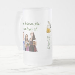 Frostat ölglas — Ölens visdom Mattglas Bierglas
