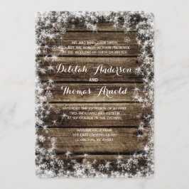 Frostbeißholz Winter Hochzeit Einladung