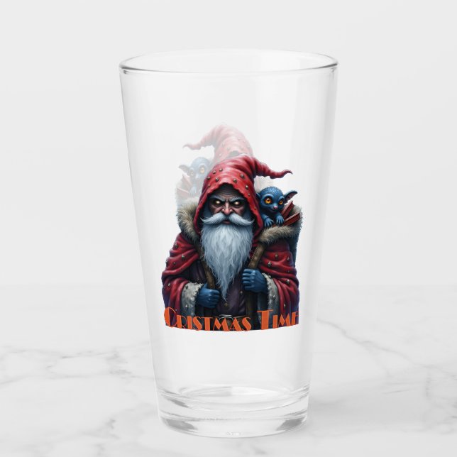 Frostbite Santa & His Mischief Elf. Glas (Vorderseite)