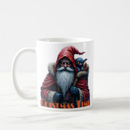 Frostbite Santa & His Mischief Elf. Kaffeetasse