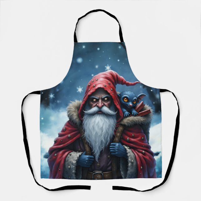 Frostbite Santa und sein Elf der Missetaten. Schürze (Vorderseite)