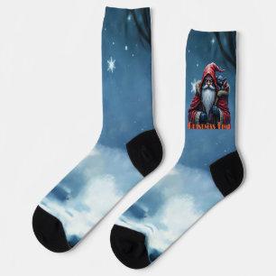 Frostbite Santa und sein Schabernack-Elf. Socken