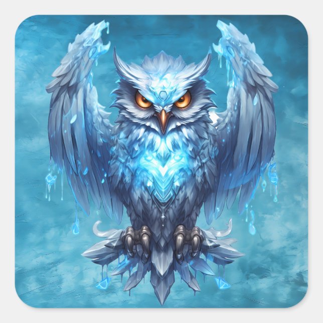 Frostborn Sentinel Quadratischer Aufkleber (Vorderseite)