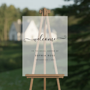 Frosted Any Event Schriftzug Brautparty Willkommen Acrylschild
