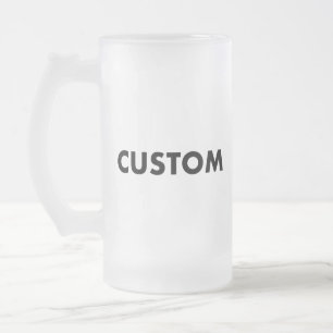 Frosted Benutzerdefinierter Bierkrug Glasrohling - Mattglas Bierglas