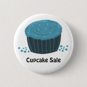 Frosted Blue Cupcake - Cupcake-Verkauf Button