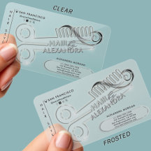 Frosted Branding für professionelle Friseurstylist