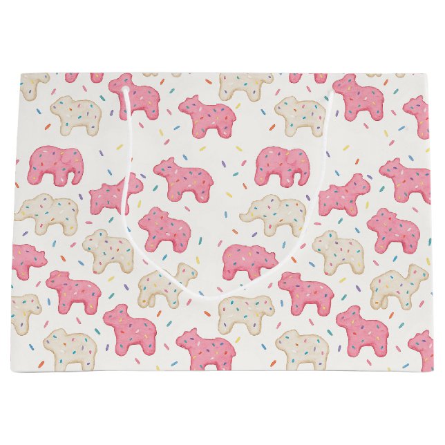 Frosted Circus Animal Cookie Große Geschenktüte (Vorderseite)