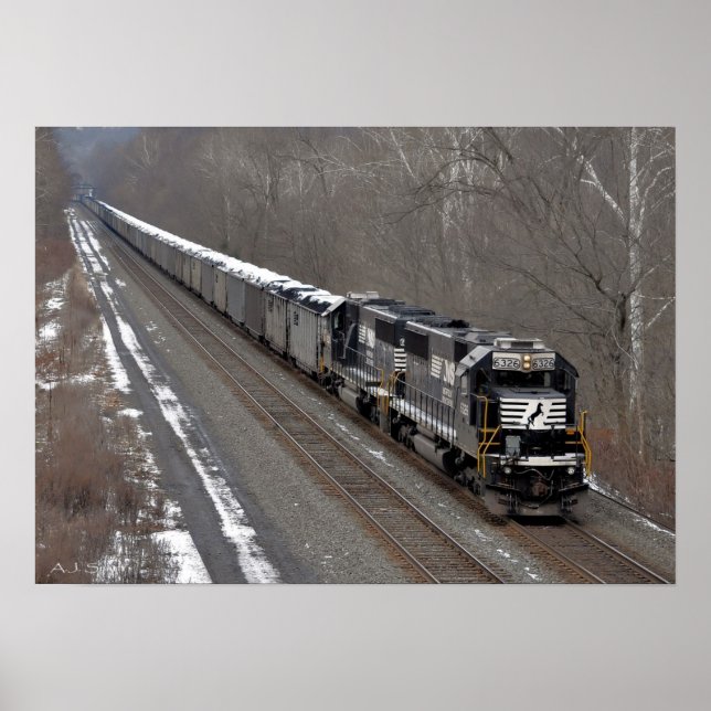 Frosted Coal Train Poster (Vorne)
