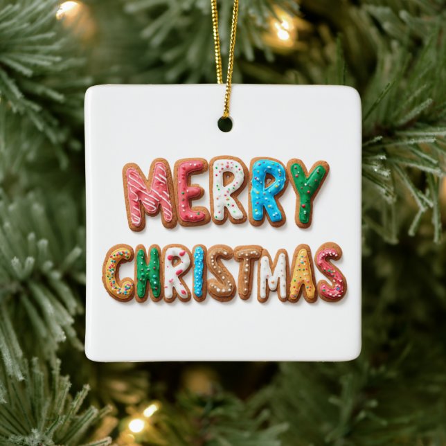 Frosted Cookies Merry Christmas Ornament (Baum)