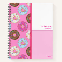 Frosted Doughnuts Benutzerdefiniertes Notizbuch