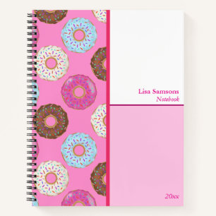 Frosted Doughnuts Benutzerdefiniertes Notizbuch 