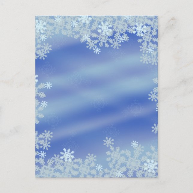 Frosted Edges Postkarte (Vorderseite)