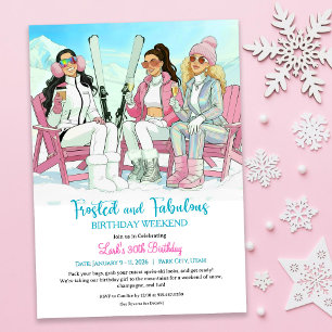 Frosted & Fabulous Après-Ski-Birthday-Ausflug Einladung