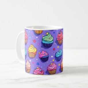 Frosted Fun Cupcake-Muster: Whimsical Bakery Kaffeetasse