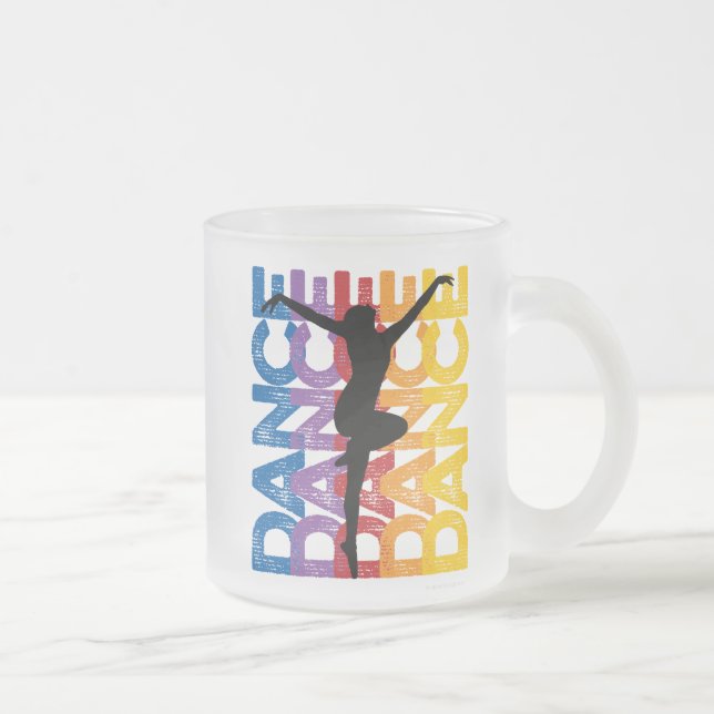 Frosted Glass Coffee Mug Mattglastasse (Rechts)