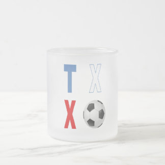 Frosted Glass Mug TEXAS SPORT Mattglastasse