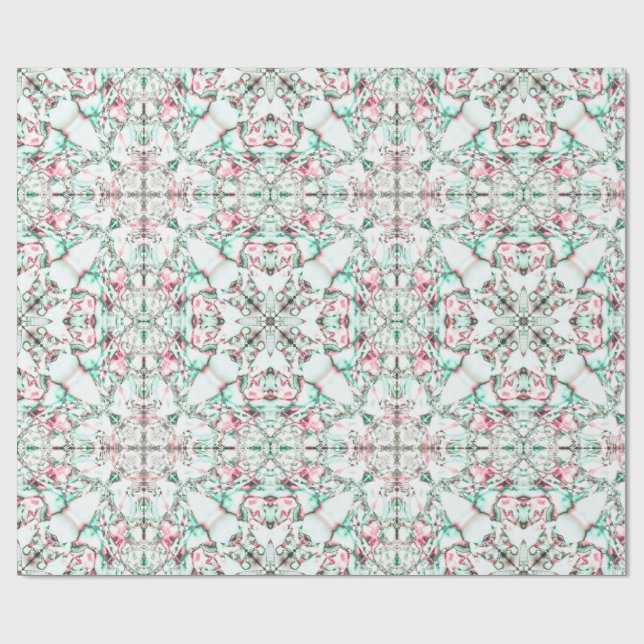 Frosted Petal Mosaik Geschenkpapier (Flach)