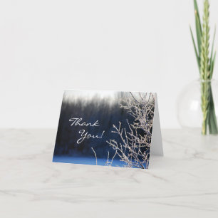 Frosted Thank You Card Dankeskarte
