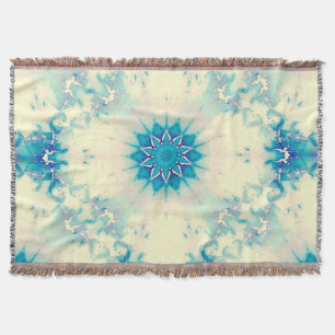 Frostes Wasser Frostig Blaue Winterschneeflocke Decke