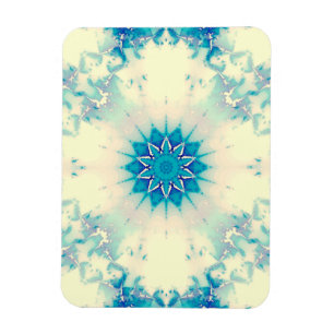Frostes Wasser Frostig Blaue Winterschneeflocke Magnet