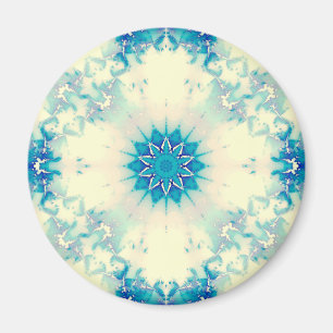 Frostes Wasser Frostig Blaue Winterschneeflocke Magnet